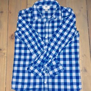 Bundle- 2 boys Old Navy button down shirts size L